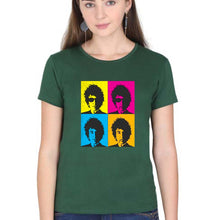 Load image into Gallery viewer, Bob Dylan T-Shirt for Women-Dark Green-Ektarfa.online
