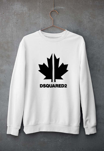 DSQUARED2 Unisex Sweatshirt for Men/Women-White-Ektarfa.online