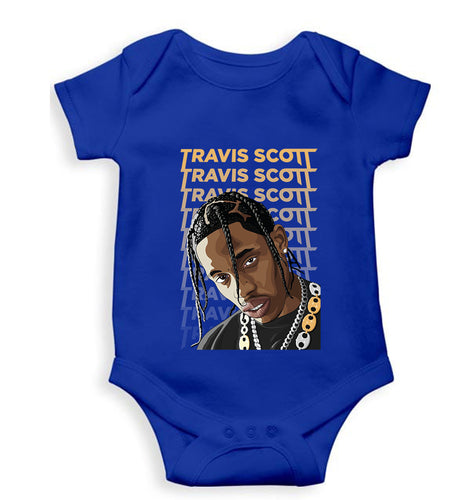 Travis Scott Kids Romper For Baby Boy/Girl-0-5 Months(18 Inches)-Royal Blue-Ektarfa.online