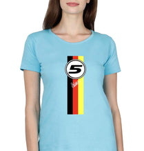 Load image into Gallery viewer, Sebastian Vettel F1 T-Shirt for Women-Light Blue-Ektarfa.online
