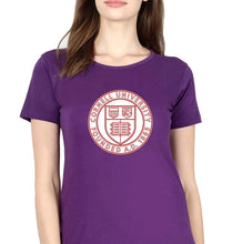 Load image into Gallery viewer, Cornell University T-Shirt for Women-Purple-Ektarfa.online
