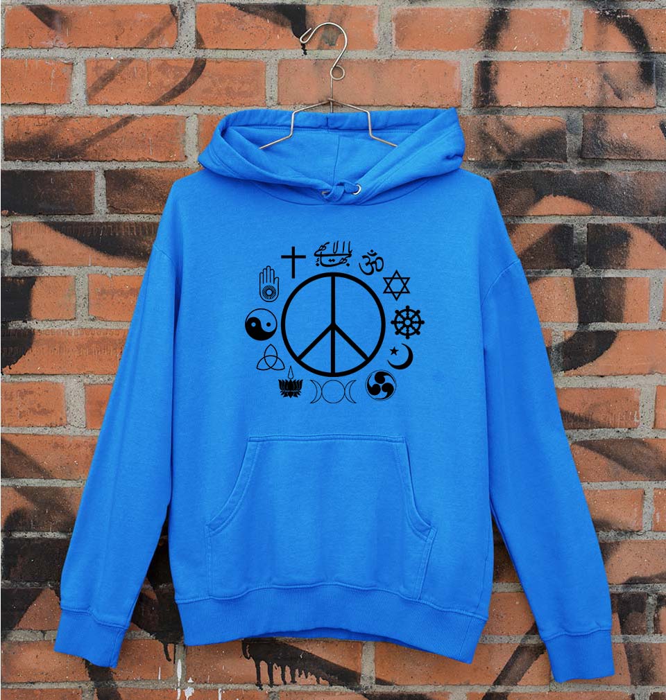 Peace Religious Symbols Unisex Hoodie for Men/Women-Royal Blue-Ektarfa.online