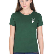 Load image into Gallery viewer, off white T-Shirt for Women-Dark Green-Ektarfa.online

