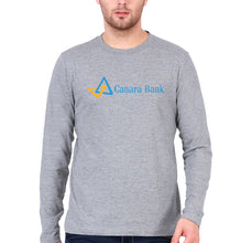 Load image into Gallery viewer, Canara Bank Full Sleeves T-Shirt for Men-Grey Melange-Ektarfa.online
