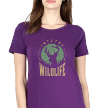 Load image into Gallery viewer, Deer T-Shirt for Women-Purple-Ektarfa.online
