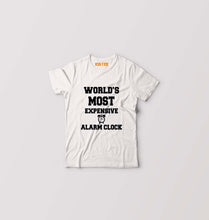 Load image into Gallery viewer, Expensive Alarm Clock Kids T-Shirt for Boy/Girl-White-Ektarfa.online
