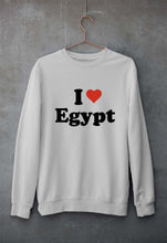 Load image into Gallery viewer, I Love Egypt Unisex Sweatshirt for Men/Women-Grey Melange-Ektarfa.online
