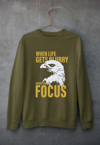 Eagle Unisex Sweatshirt for Men/Women-Olive Green-Ektarfa.online