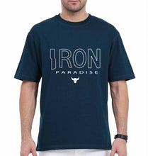 Load image into Gallery viewer, Iron Paradise Oversized T-Shirt for Men-Petrol Blue-Ektarfa.online
