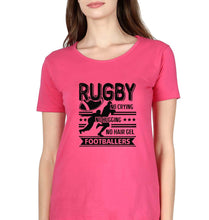 Load image into Gallery viewer, Rugby T-Shirt for Women-Pink-Ektarfa.online
