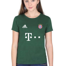 Load image into Gallery viewer, FC Bayern Munich 2021-22 T-Shirt for Women-Dark Green-Ektarfa.online
