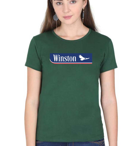 Winston T-Shirt for Women-Dark Green-Ektarfa.online
