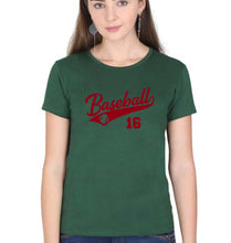 Load image into Gallery viewer, Baseball T-Shirt for Women-Dark Green-Ektarfa.online

