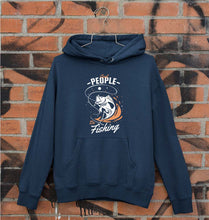 Load image into Gallery viewer, Fishing Unisex Hoodie for Men/Women-Navy Blue-Ektarfa.online
