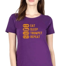 Load image into Gallery viewer, Trumpet T-Shirt for Women-Purple-Ektarfa.online
