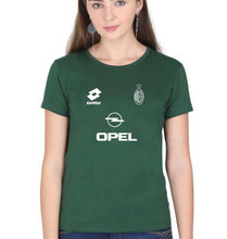 Load image into Gallery viewer, A.C. Milan Football T-Shirt for Women-Dark green-Ektarfa.online
