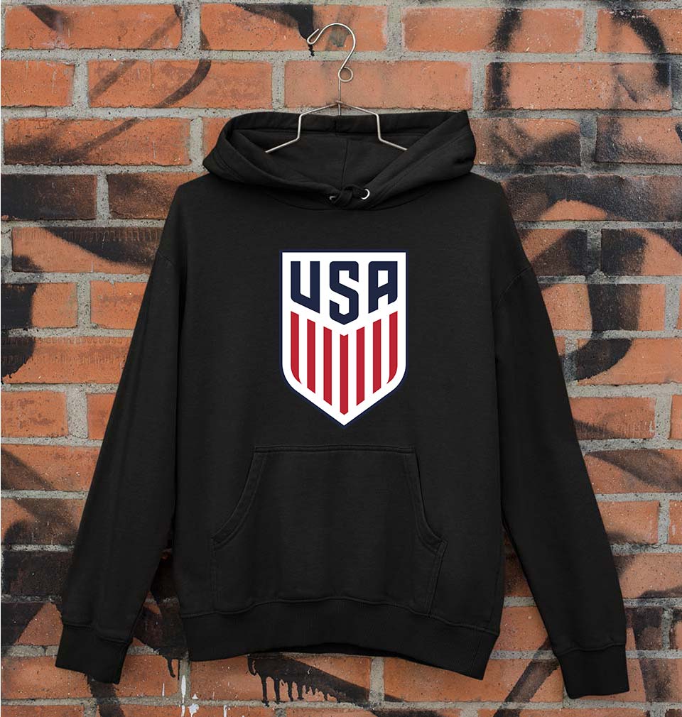 USA Football Unisex Hoodie for Men/Women-Black-Ektarfa.online