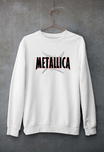 Metallica Unisex Sweatshirt for Men/Women-S(40 Inches)-White-Ektarfa.online