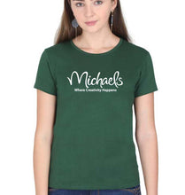 Load image into Gallery viewer, Michaels T-Shirt for Women-Dark Green-Ektarfa.online
