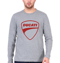 Load image into Gallery viewer, Ducati Full Sleeves T-Shirt for Men-Grey Melange-Ektarfa.online
