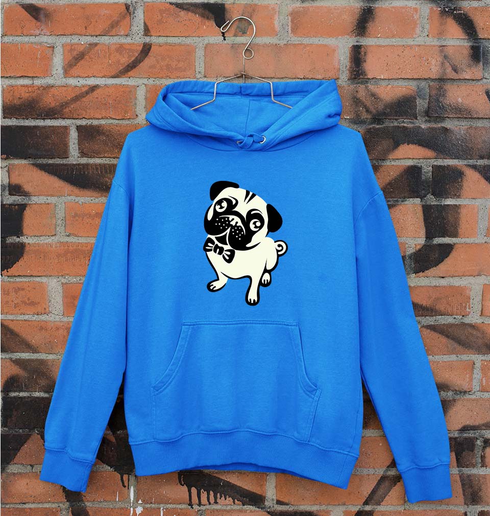 Pug Dog Unisex Hoodie for Men/Women-Royal Blue-Ektarfa.online