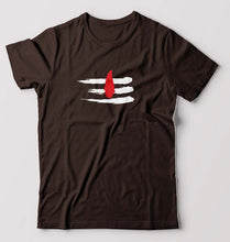 Load image into Gallery viewer, Shiva Tilak T-Shirt for Men-Coffee Brown-Ektarfa.online
