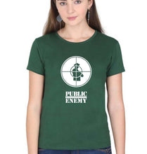 Load image into Gallery viewer, Public Enemy T-Shirt for Women-Dark Green-Ektarfa.online
