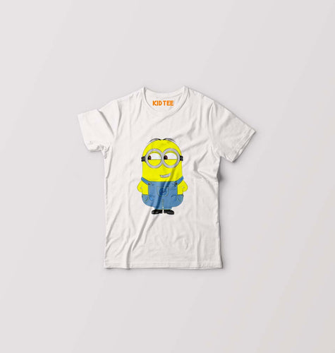 Minion Naughty Kids T-Shirt for Boy/Girl-White-Ektarfa.online