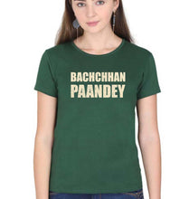 Load image into Gallery viewer, Bachchan Pandey T-Shirt for Women-Dark Green-Ektarfa.online
