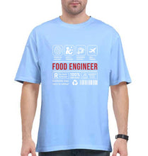 Load image into Gallery viewer, Food Oversized T-Shirt for Men-Baby Blue-Ektarfa.online
