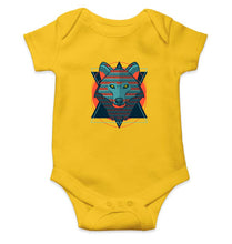 Load image into Gallery viewer, WOLF Kids Romper For Baby Boy/Girl-0-5 Months(18 Inches)-Yellow-Ektarfa.online
