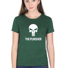 Load image into Gallery viewer, Punisher T-Shirt for Women-Dark Green-Ektarfa.online
