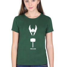 Load image into Gallery viewer, Thor Superhero T-Shirt for Women-Dark Green-Ektarfa.online
