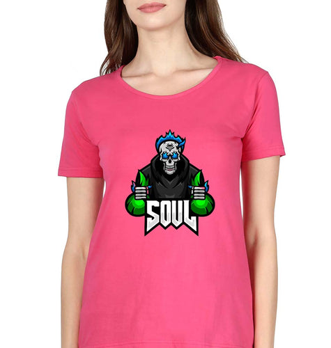 Battlegrounds Mobile India (BGMI) T-Shirt for Women-Pink-Ektarfa.online