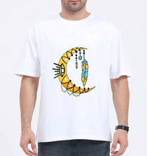 Load image into Gallery viewer, Dream Catcher Moon Oversized T-Shirt for Men-White-Ektarfa.online
