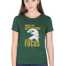 Load image into Gallery viewer, Eagle T-Shirt for Women-Dark Green-Ektarfa.online
