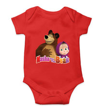 Load image into Gallery viewer, Masha and the Bear Kids Romper For Baby Boy/Girl-Red-Ektarfa.online
