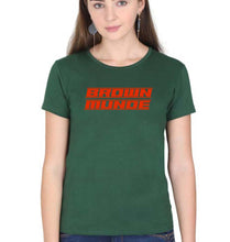 Load image into Gallery viewer, AP Dhillon Brown Munde T-Shirt for Women-Dark Green-Ektarfa.online
