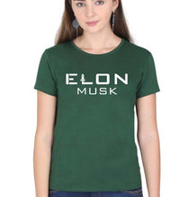 Load image into Gallery viewer, Elon Musk T-Shirt for Women-Dark Green-Ektarfa.online

