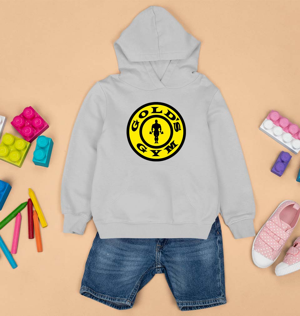 Gold's Gym Kids Hoodie for Boy/Girl-Grey-Ektarfa.online