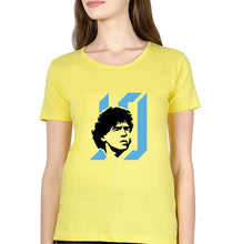 Load image into Gallery viewer, Diego Maradona T-Shirt for Women-Yellow-Ektarfa.online
