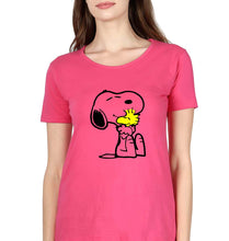 Load image into Gallery viewer, Snoopy T-Shirt for Women-Pink-Ektarfa.online
