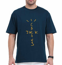 Load image into Gallery viewer, Cactus Jack Travis Scott Oversized T-Shirt for Men-Petrol Blue-Ektarfa.online
