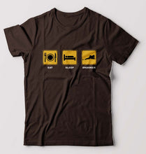 Load image into Gallery viewer, Snooker T-Shirt for Men-Coffee Brown-Ektarfa.online
