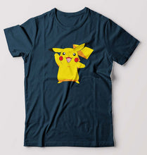 Load image into Gallery viewer, Pikachu T-Shirt for Men-Petrol Blue-Ektarfa.online
