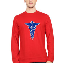 Load image into Gallery viewer, Doctor Full Sleeves T-Shirt for Men-Red-Ektarfa.online
