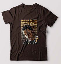 Load image into Gallery viewer, Travis Scott T-Shirt for Men-S(38 Inches)-Coffee Brown-Ektarfa.online
