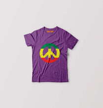 Load image into Gallery viewer, Bob Marley Peace Kids T-Shirt for Boy/Girl-Purple-Ektarfa.online
