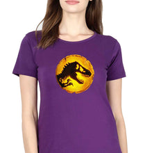 Load image into Gallery viewer, Jurassic World T-Shirt for Women-Purple-Ektarfa.online

