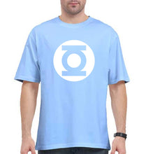 Load image into Gallery viewer, Green Lantern Superhero Oversized T-Shirt for Men-Baby Blue-Ektarfa.online
